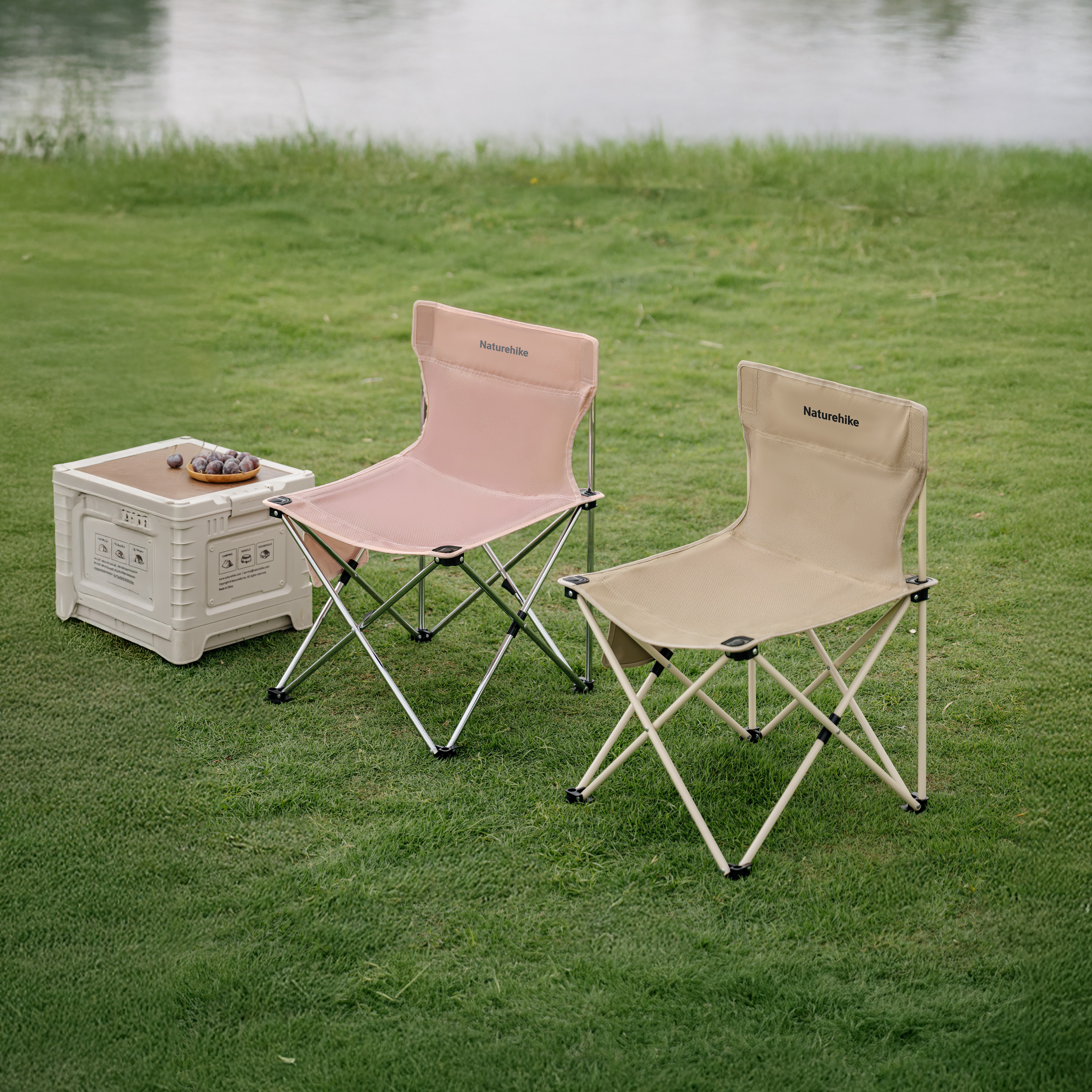 Naturehike skládací kempingová židle T01 - černá